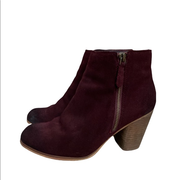 BP Trolley Ankle bootie wine suede leather 7 - Picture 2 of 5
